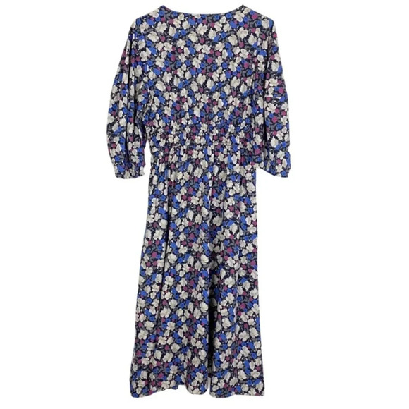 The Westside California Inspired Floral Midi Dress Size Large Silk Cotton EUC - Picture 2 of 14